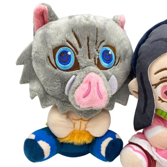 Demon Slayer Nezuko Kamado & Inosuke Hashibira plush window hanger stuffie stuf - Picture 3 of 7